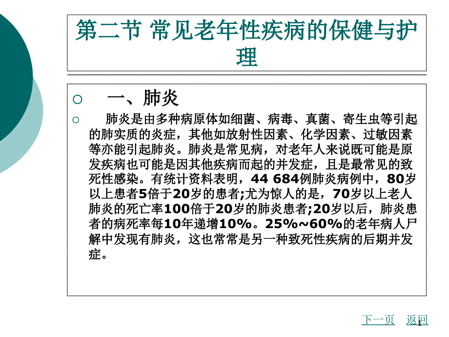 中职家庭保健与护理（主编曾伟菁 北理工版）课件：第六章 常见疾病家庭保健与护理02_第1页