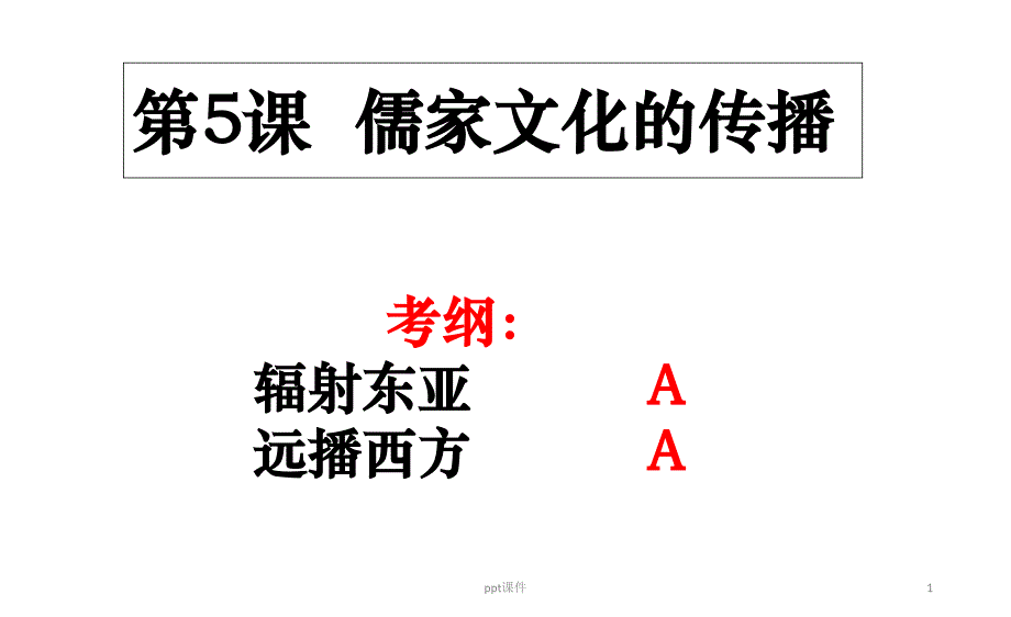 第7分册第5课儒家文化的传播--课件_第1页