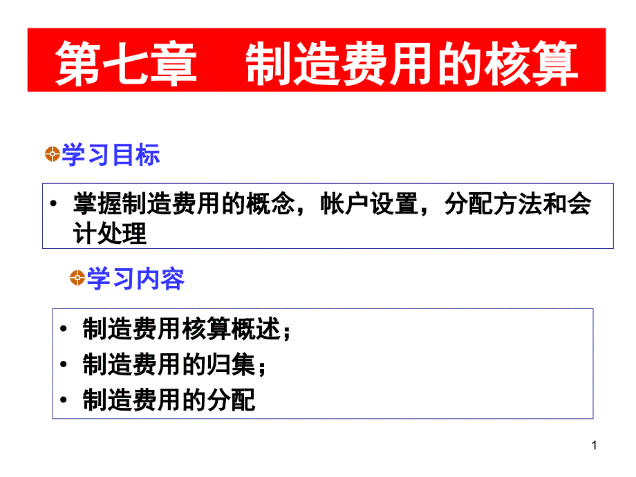 第七章制造费用的核算课件_第1页