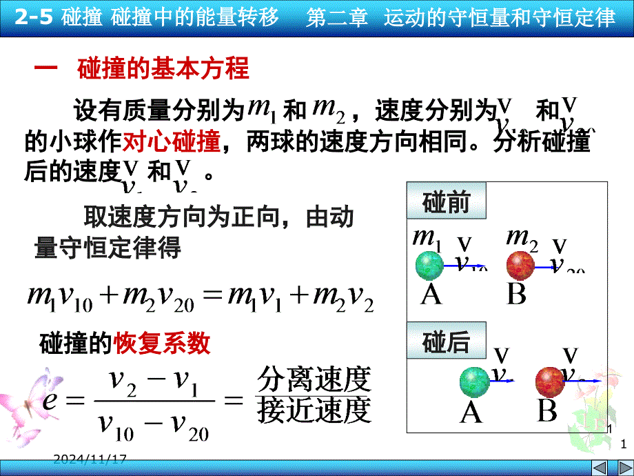 物理25-碰撞--碰撞中的能量转移课件_第1页