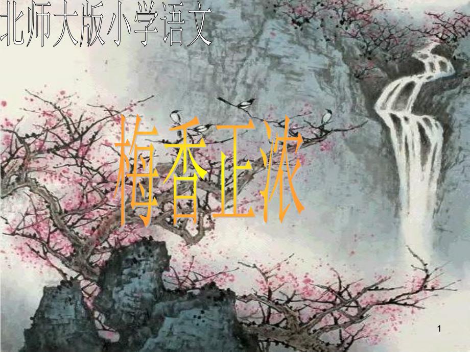 北师大版第十一册《梅香正浓》课件_第1页