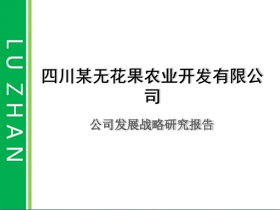 农业开发企业战略规划解读课件_第1页