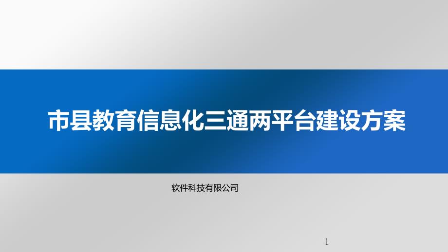 智慧教育信息化三通两平台建设方案_第1页