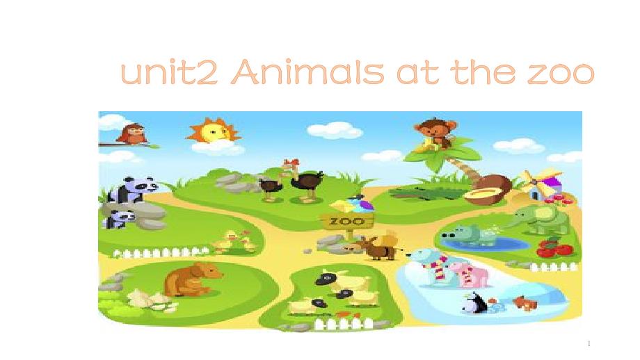 冀教版小学英语三年级下册-Unit2-Animals-at-the-zoo说课材料课件_第1页