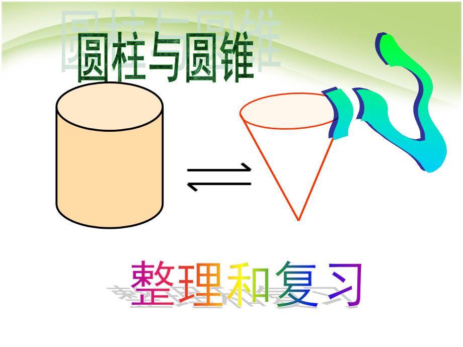 圆柱与圆锥整理复习-课件1_第1页