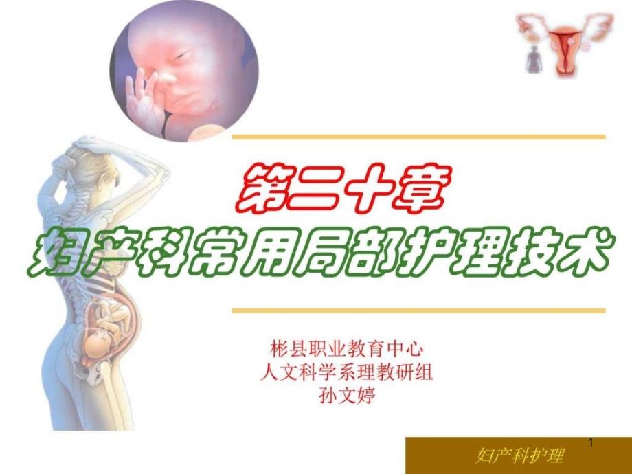 第二十章妇产科常用局部护理技术_课件_第1页