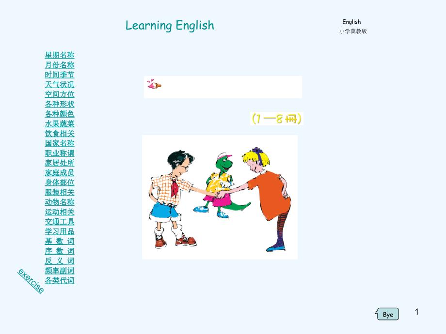 小学英语单词分类(经典)课件_第1页