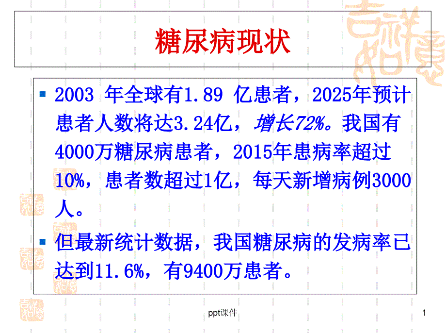 妊娠期糖尿病的诊疗指南--课件_第1页