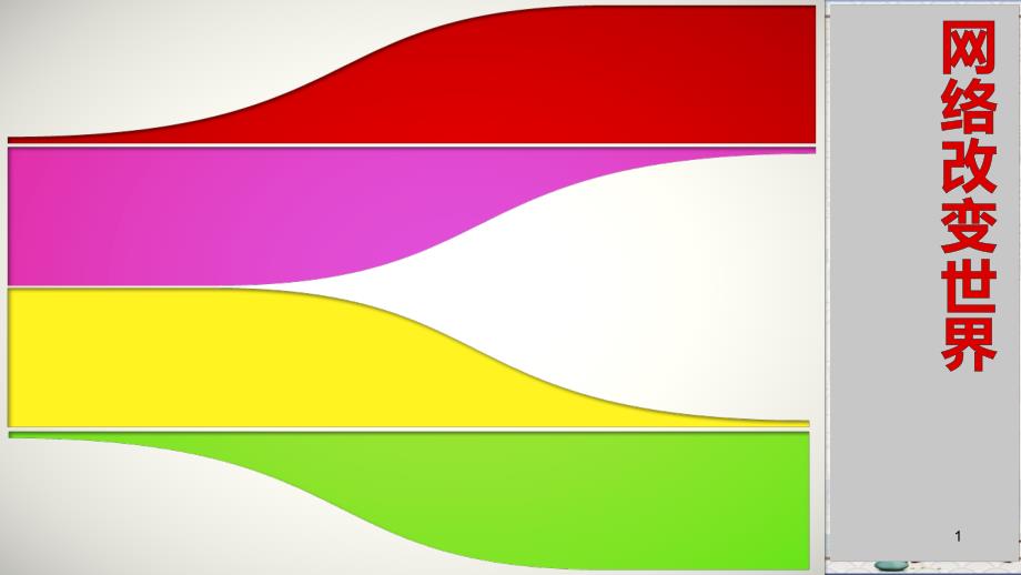 人教版道德与法治八年级上册课件21网络改变世界--_第1页