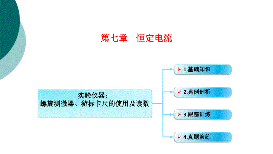 实验仪器：螺旋测微器、游标卡尺的使用及读数课件_第1页