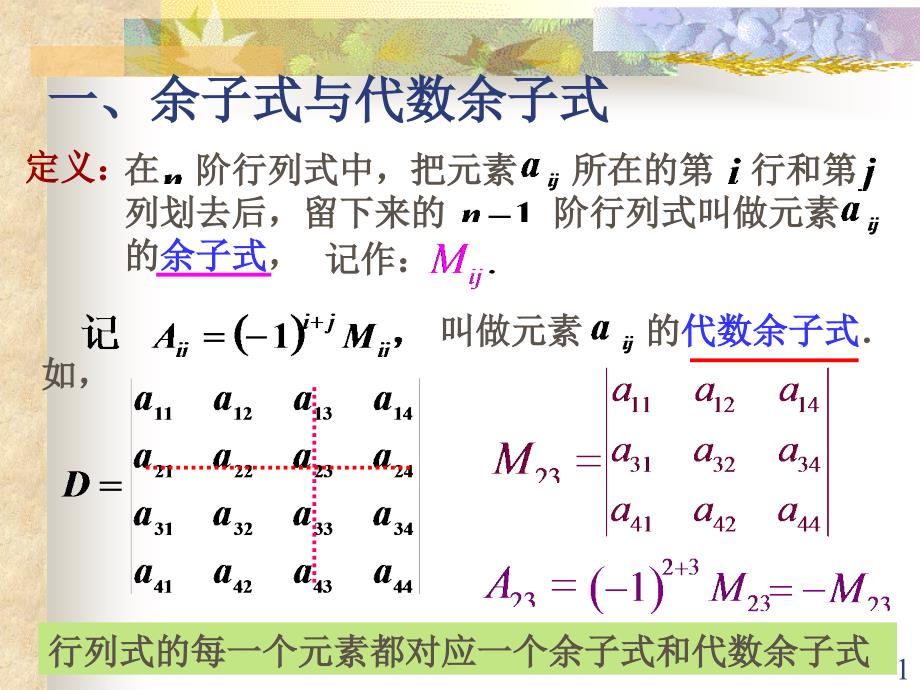 同济线性代数--第一讲课件_第1页