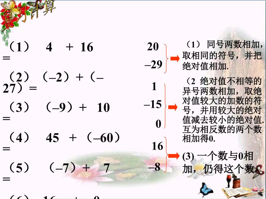 六年级数学上册25有理数的减法-优秀课件鲁教版五四制1_第1页