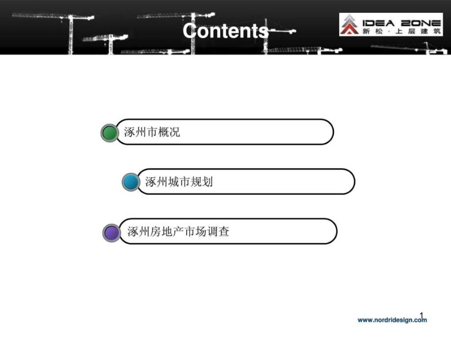 涿州房地产市场分析报告课件_第1页