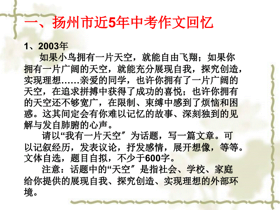 扬州中考作文讲座课件_第1页