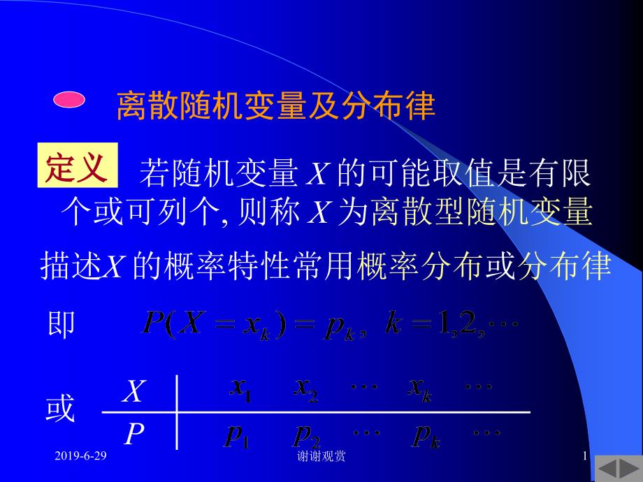 离散随机变量及分布律课件_第1页