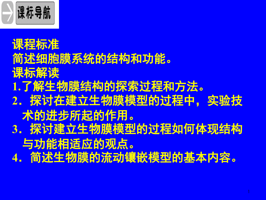 第二节生物膜的流动镶嵌模型课件_第1页