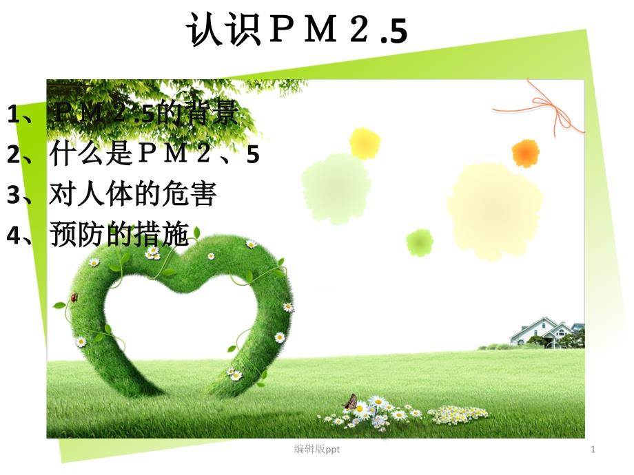 大气中的PM25以及对人体的危害课件_第1页