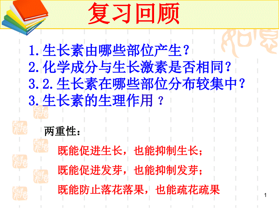 人教版高中生物必修三其他植物激素名师公开课市级获奖课件_第1页