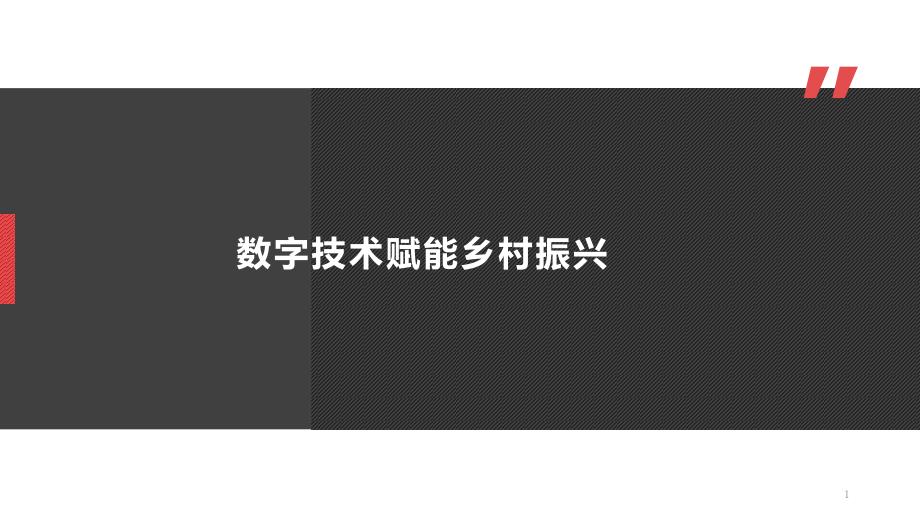 数字技术赋能乡村振兴课件_第1页