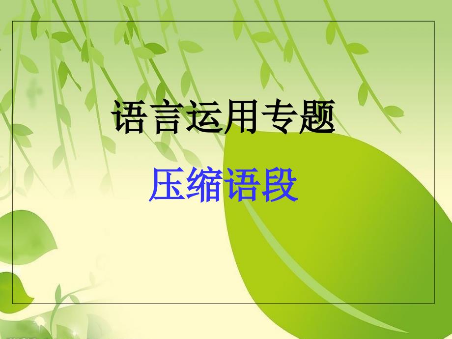 2020年高考模拟卷压缩文字及提取关键词专题训练(最新高三专用)课件_第1页