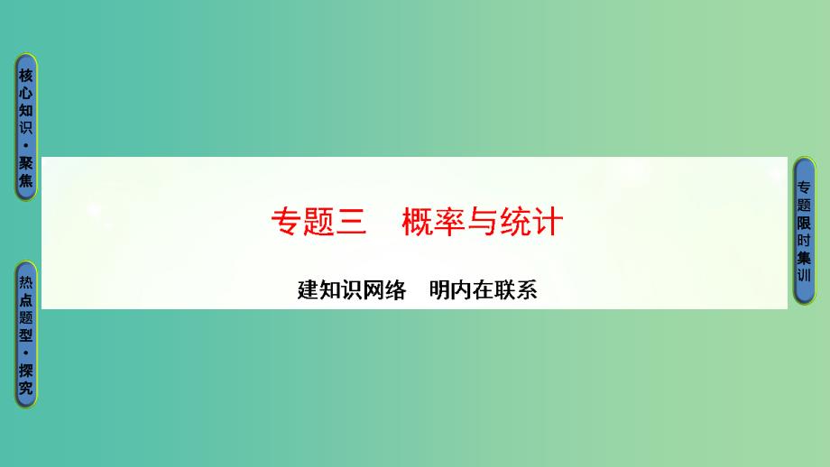 高三数学二轮复习-第1部分-专题3-突破点6-古典概型与几何概型ppt课件(理)_第1页