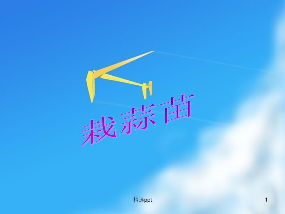 四年级上册数学统计-栽蒜苗(一)北师大版1课件_第1页