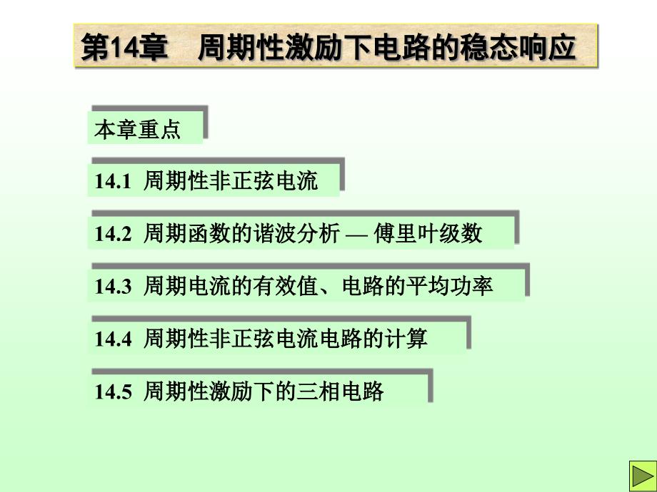 电路分析周期性激励下电路的稳态响应课件_第1页