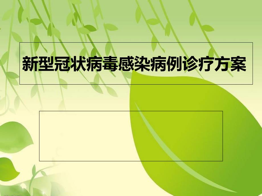 感染病例诊疗方案、技术指南及诊疗流程课件_第1页