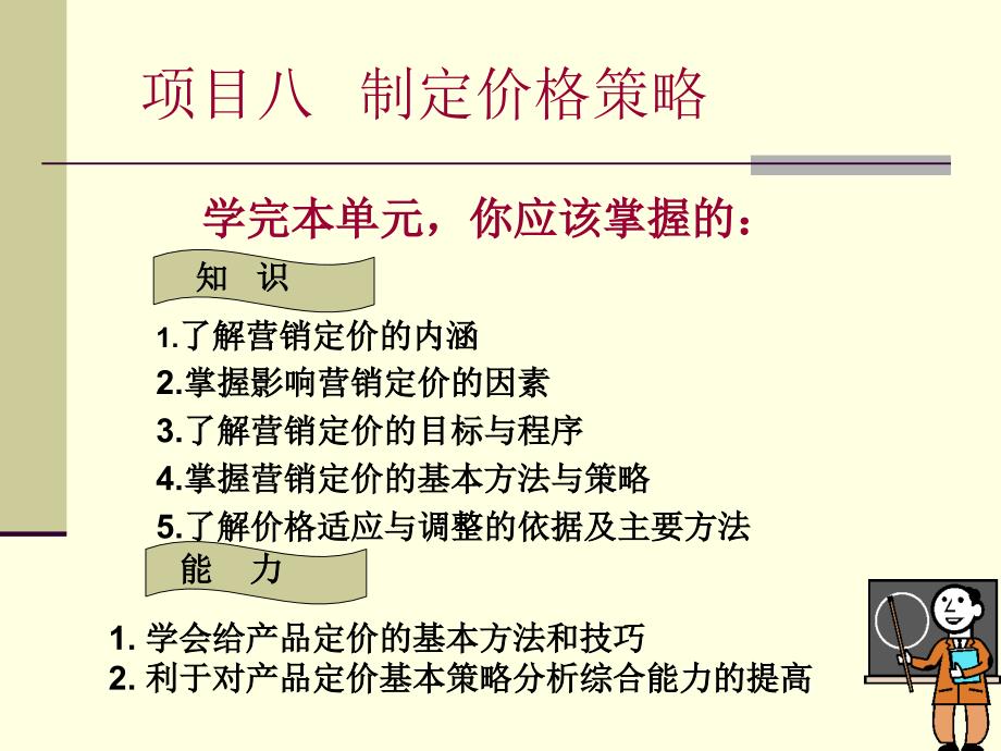 项目八制定价格策略课件_第1页