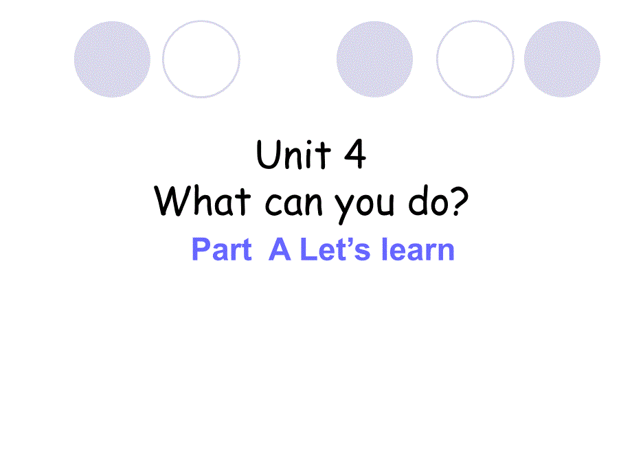 人教版PEP五年级英语上册Unit4-What-can-you-do-Part--A-Let’s-learnppt课件_第1页