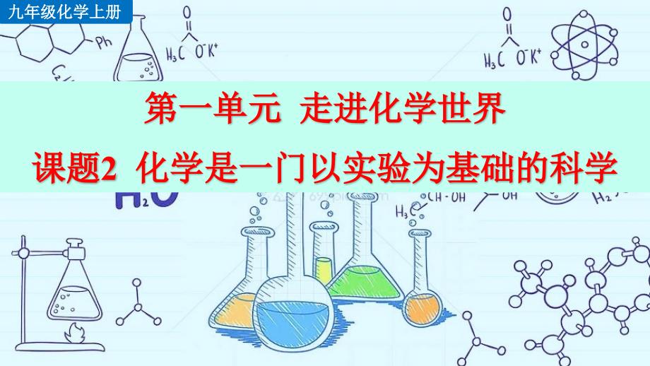 人教版九年级上册化学《第一单元课题2-化学是一门以实验为基础的科学》优质课件_第1页