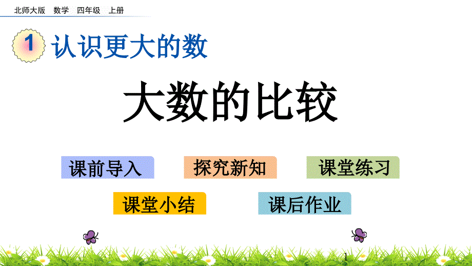 《大數的比較》課件-北師大版四年級數學上冊_第1頁