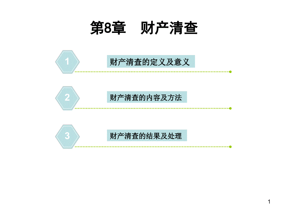 财产清查的定义与地位课件_第1页