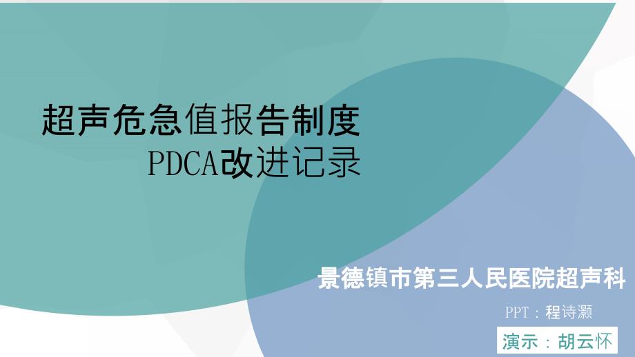 超声科危急值PDCA_课件_第1页