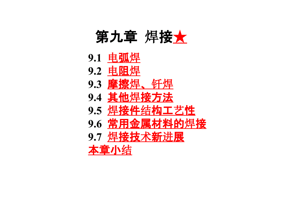 材料成型技术与基础全套电子课件教案-第09章焊接_第1页