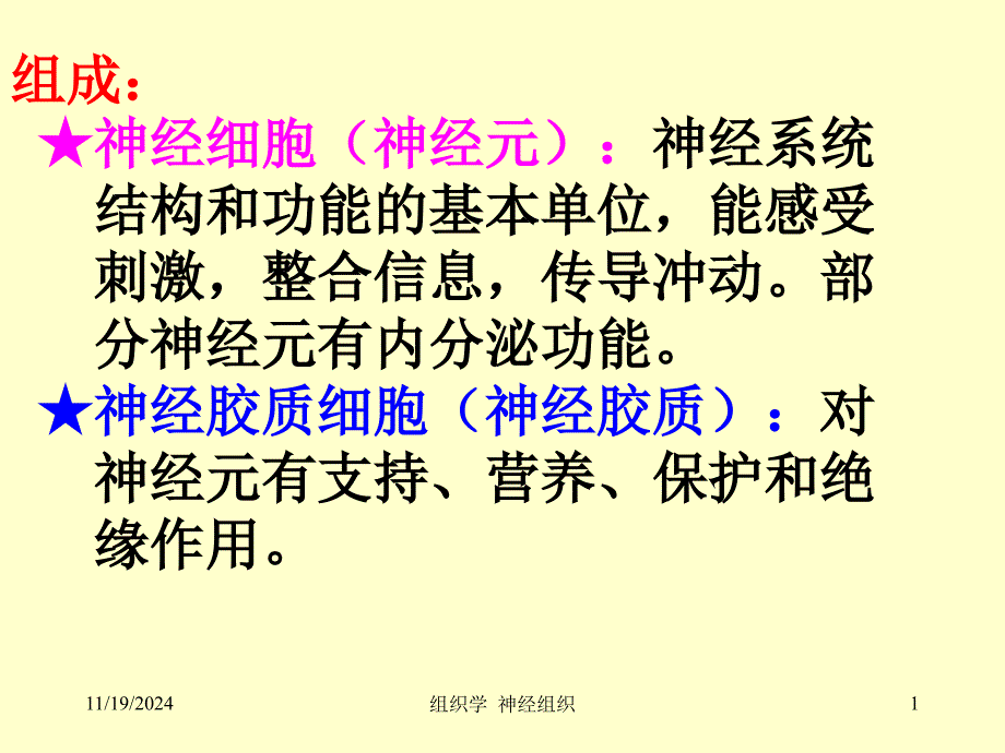 组织学与胚胎学 神经组织课件_002_第1页