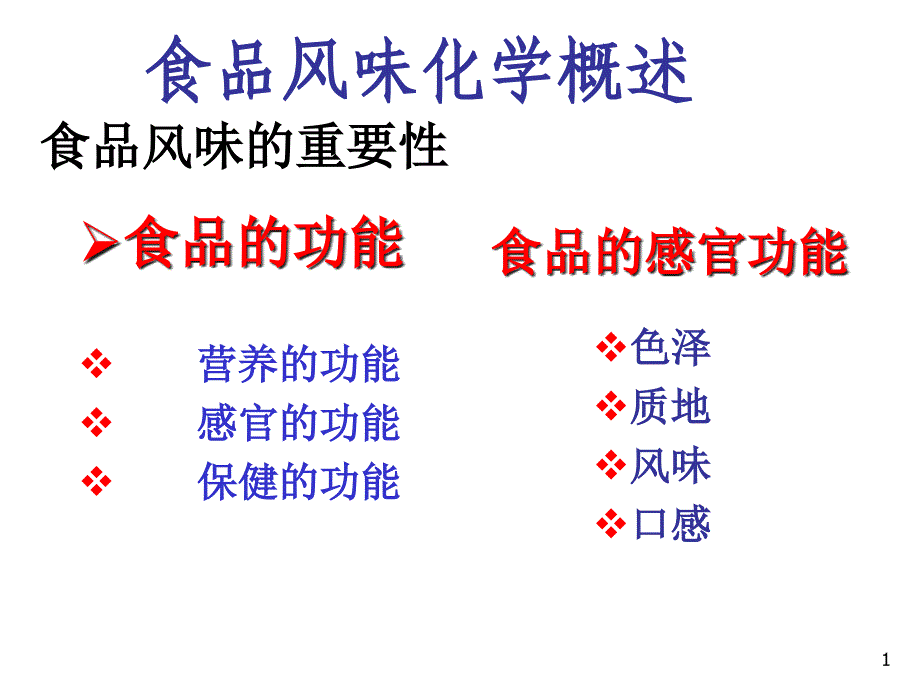 食品风味化学课件_第1页