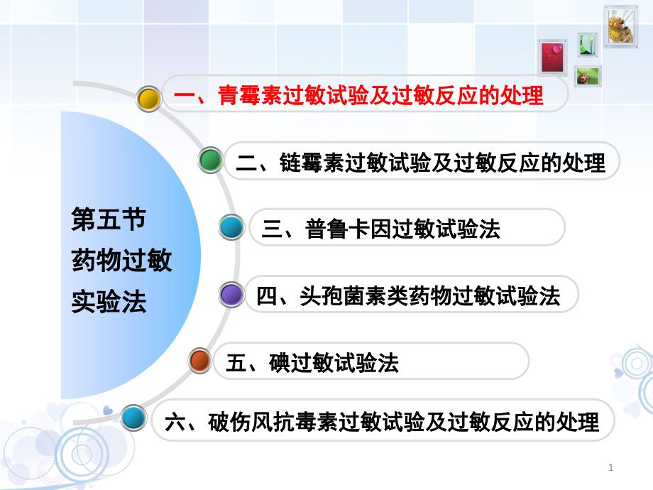 青霉素过敏试验及过敏反应的预防课件_第1页