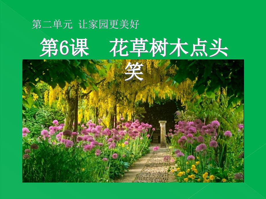 花草树木点头笑-让家园更美好优秀课件2_第1页