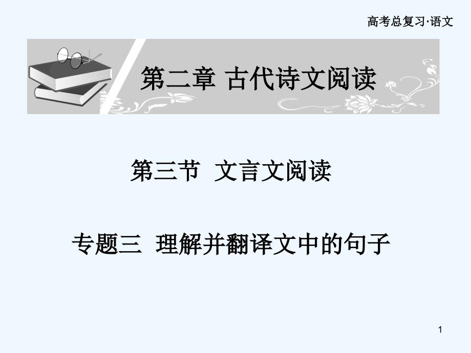 高考语文总复习文言文阅读理解并翻译文中的句子课件_第1页