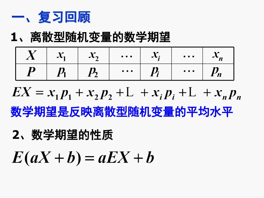 离散型随机变量的方差一_第1页