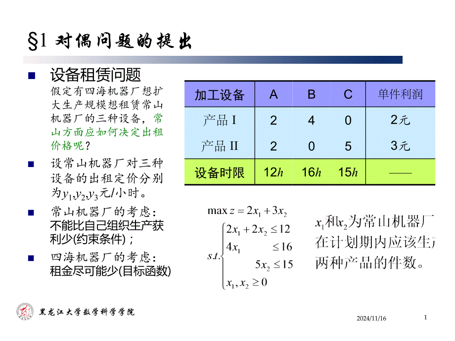 线性规划的对偶理论_第1页