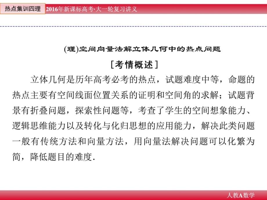 立异教程高考数学人教新课标温习教材热门集训精彩_第1页