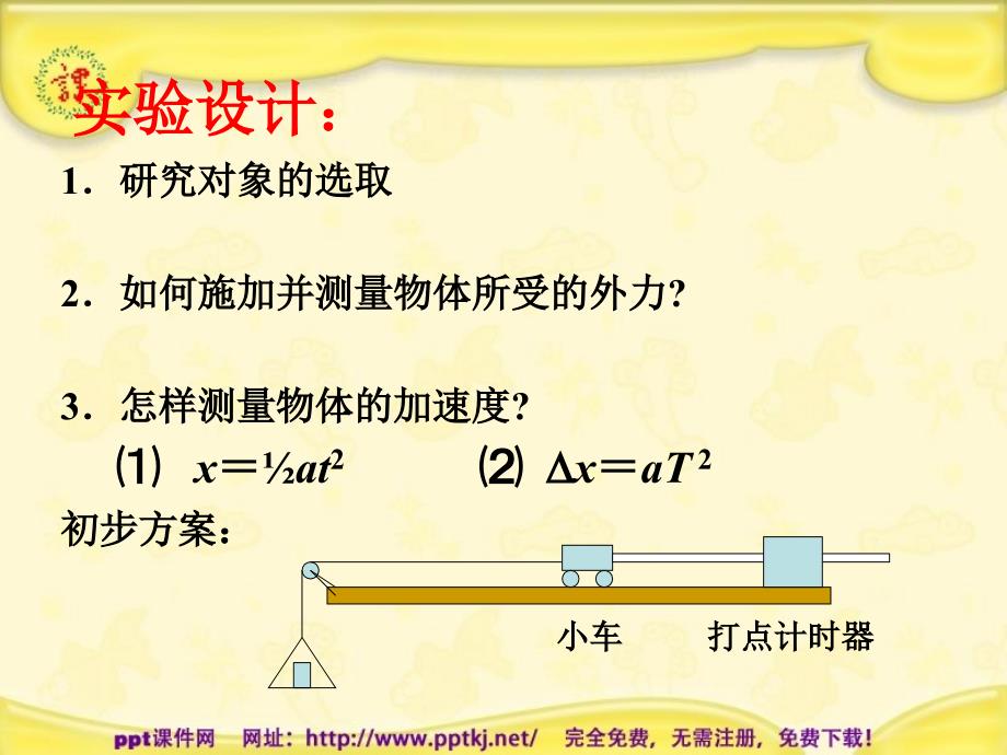 究加速度与力及质量的关系_第1页