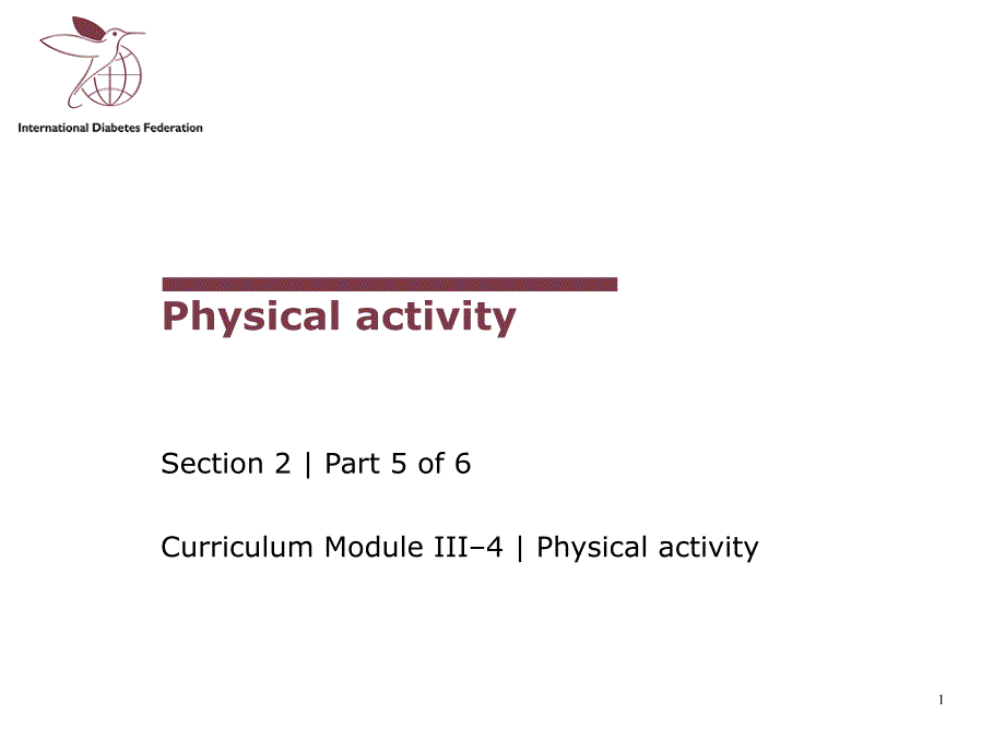 糖尿病教育权威英文25 Physical activity_第1页