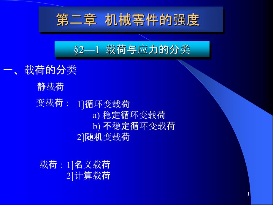 静应力时机械零件的强度计算_第1页