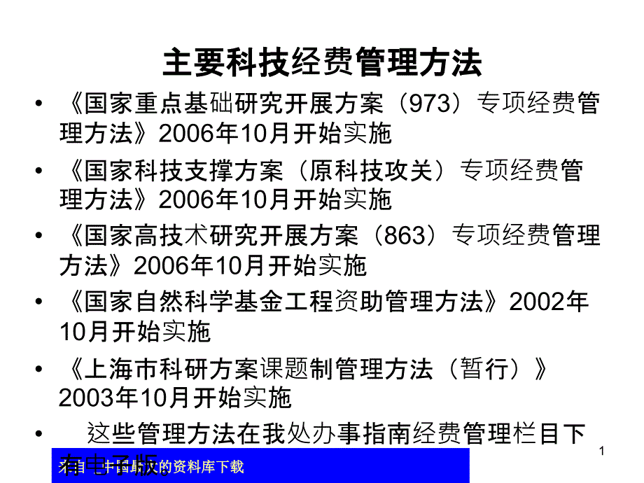 aar_主要科技经费管理办法(ppt 28)_第1页