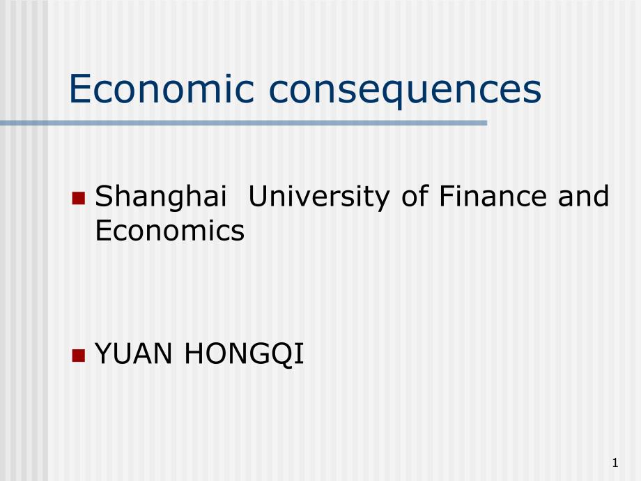 Economic consequences(PPT 18)_第1页