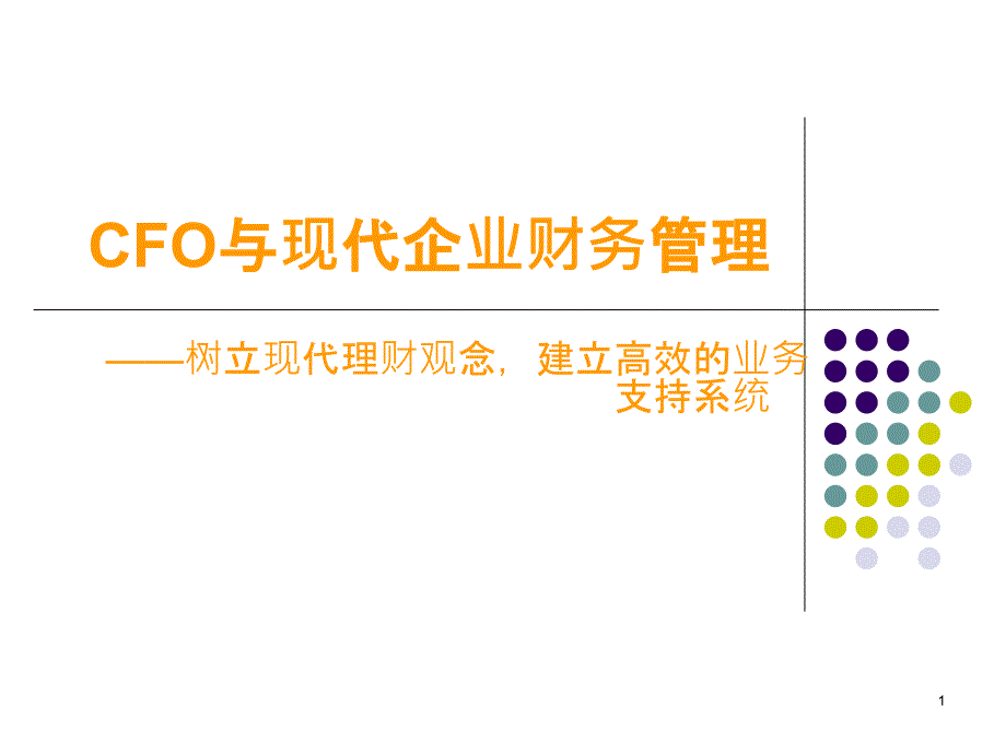 CFO与现代企业财务管理_第1页