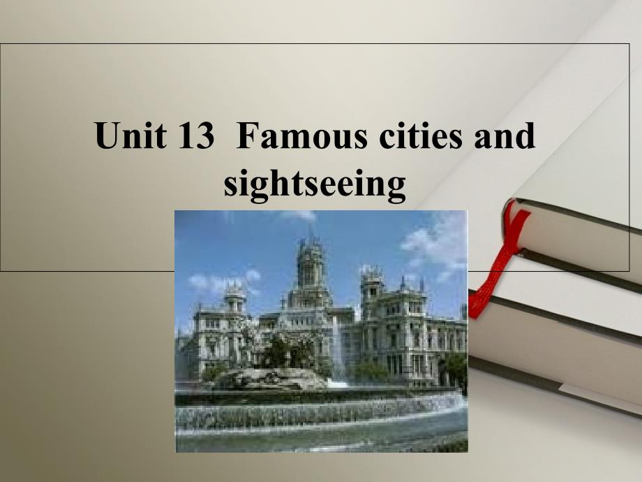 美国历史文化概况（英文版）UNIT13Famouscitiesandsightseeing_第1页